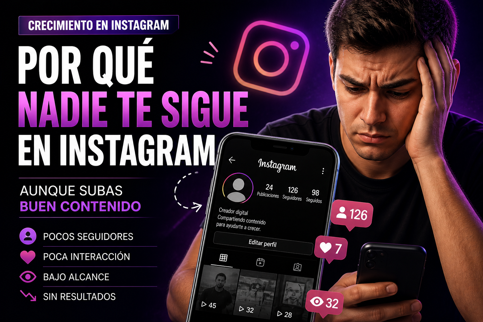 Por qué nadie te sigue en Instagram?